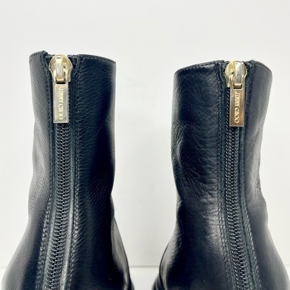 Jimmy Choo 110mm Leather Ankle Booties - Picture 7 of 10